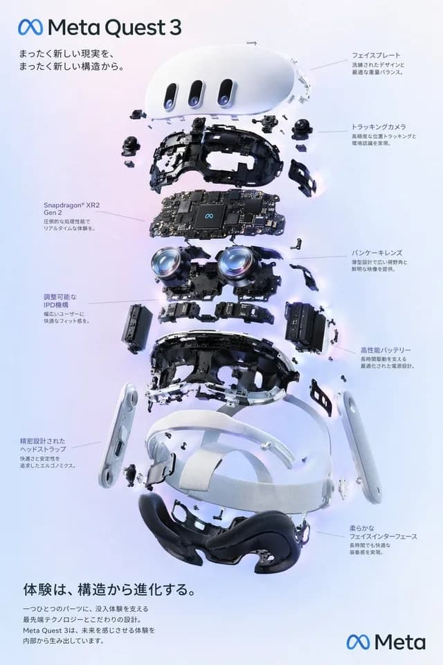 VR Headset Exploded View Poster preview image 1