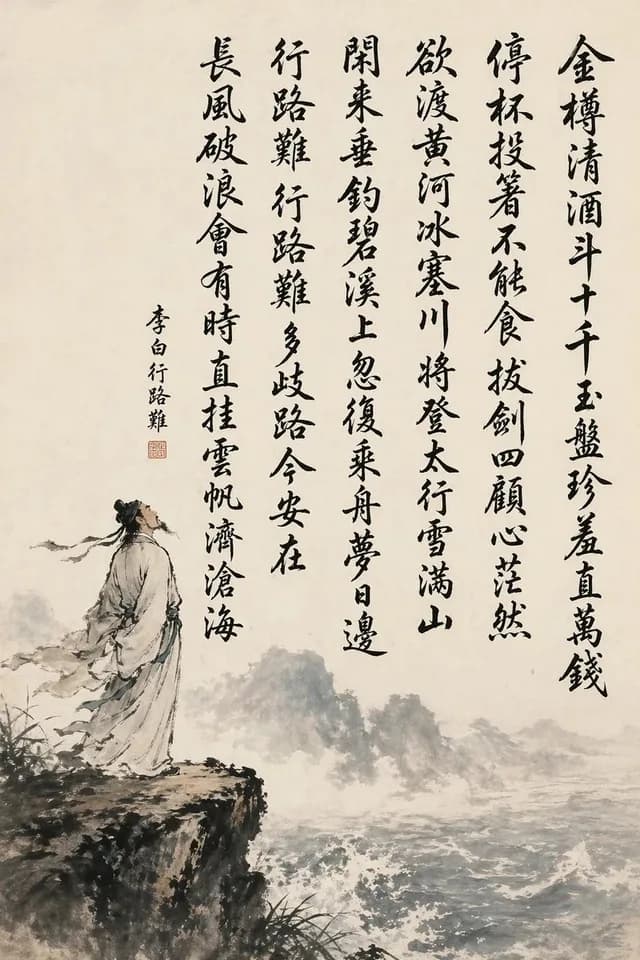 中国书法诗山水 preview image 1