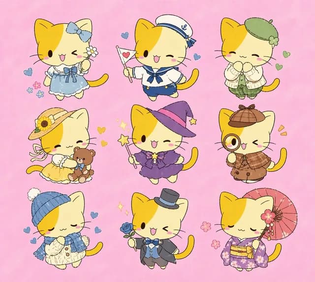 九个赤壁小猫服装变体 preview image 1