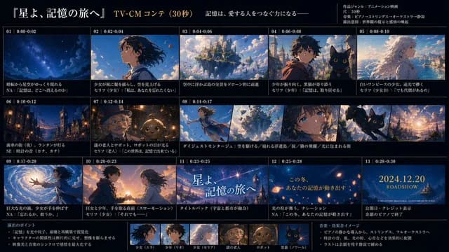 动漫 TV CM 故事板表 preview image 1