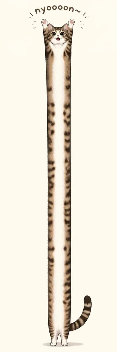 长伸展虎斑猫 preview image 1