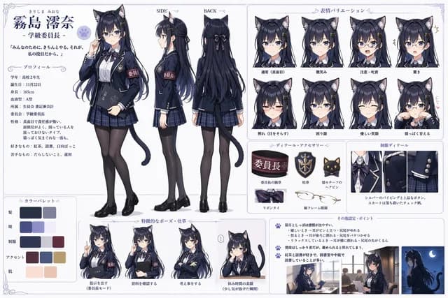 猫女学生会参考表 preview image 1