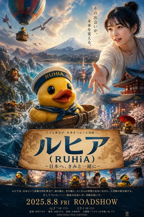 小黄鸭冒险电影海报提示词 preview image 1