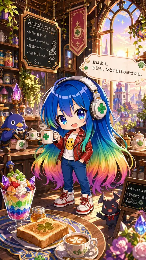 日出时的神奇赤壁咖啡馆吉祥物 preview image 1