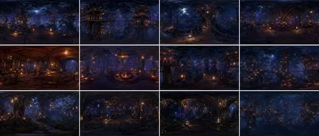 360度森林世界全景网格 preview image 1