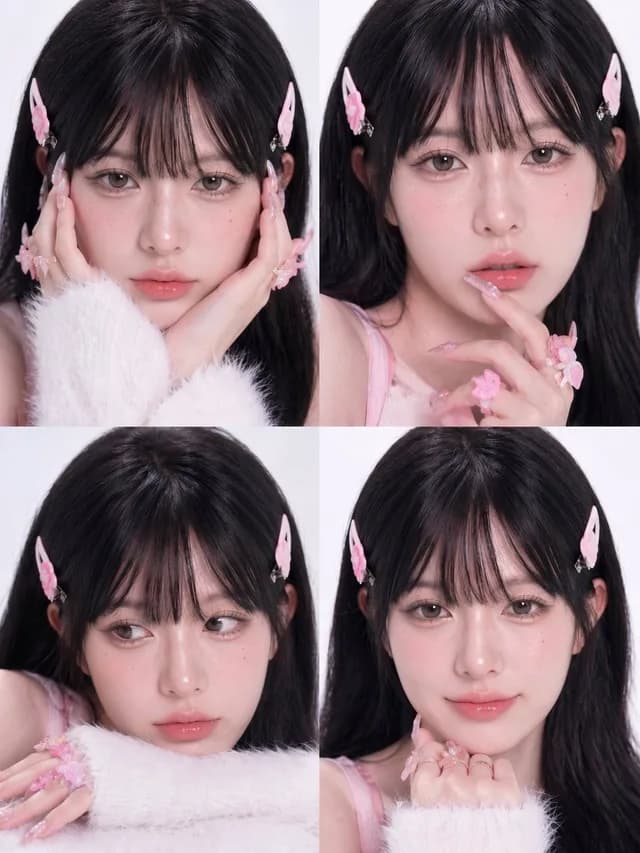 粉色可爱风美妆拼贴 preview image 1
