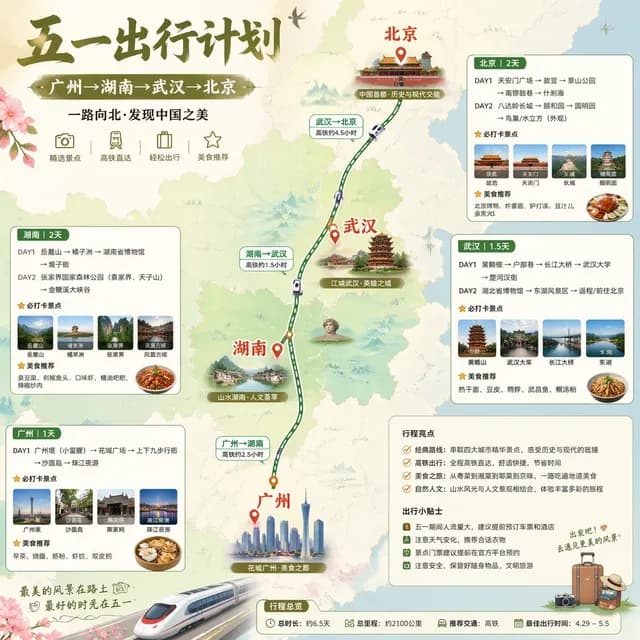 中国五一铁路旅行信息图 preview image 1