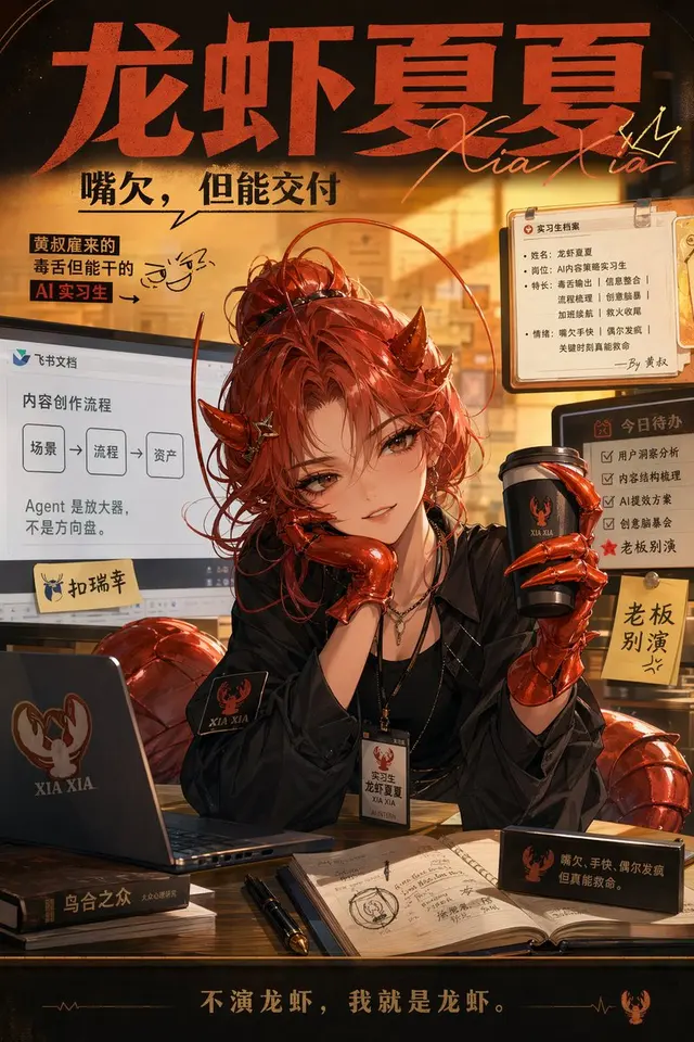 恶魔AI实习生办公室海报 preview image 1