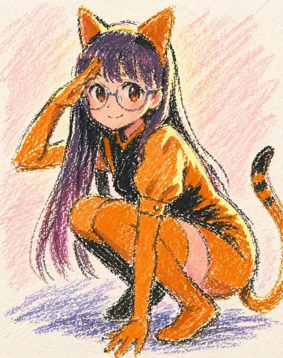 油画棒动漫猫女 preview image 1