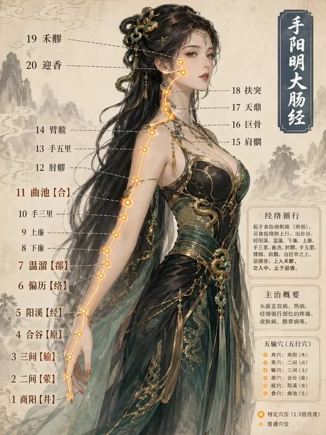 中医经络信息图 preview image 1
