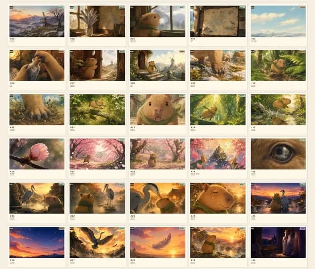 30 帧吉卜力风格故事板 preview image 1
