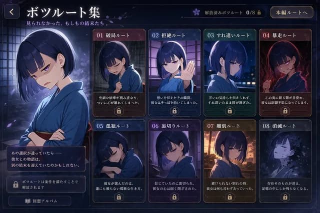 视觉小说拒绝路线 UI preview image 1
