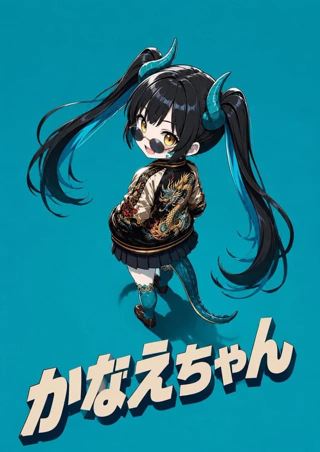 酷赤壁恶魔女孩海报 preview image 1