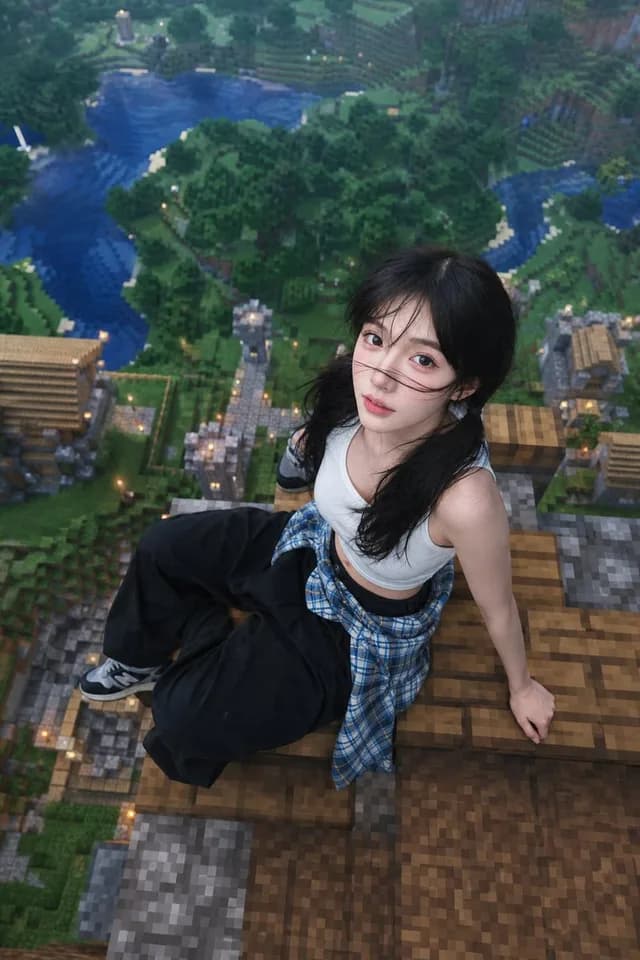 Minecraft 屋顶空中肖像 preview image 1