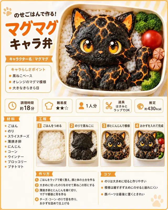 岩浆猫便当食谱信息图 preview image 1