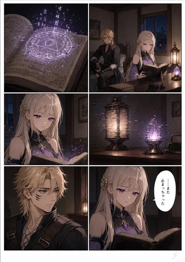 六幅幻想魔法漫画页 preview image 1