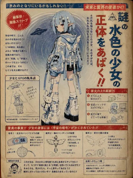 1970 年代神秘儿童书页 preview image 1