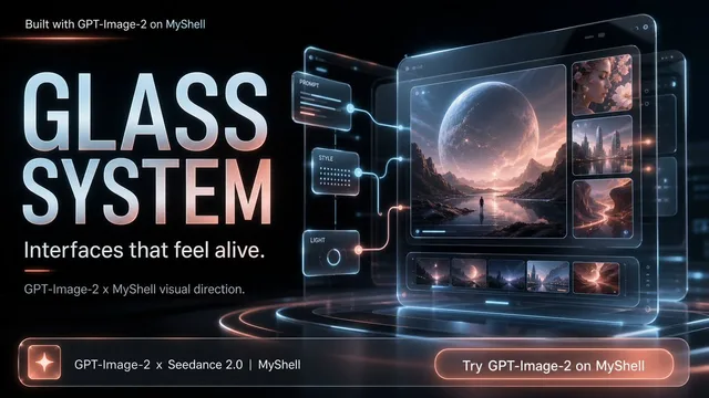 Futuristic Glass UI Promo Banner preview image 1