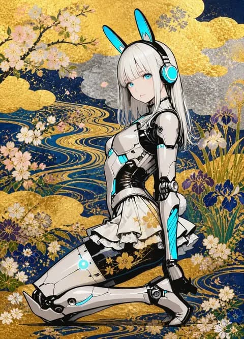 Rinpa Style Decorative Illustration preview image 1