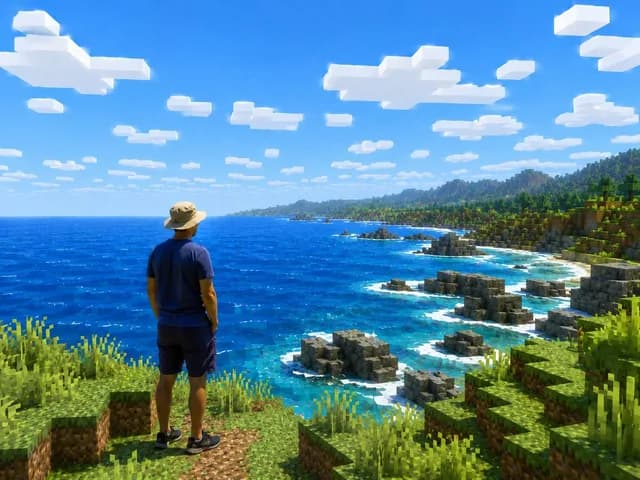 Minecraft 沿海世界中的真人 preview image 1