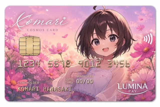 Anime Cosmos Credit Card Design preview image 1