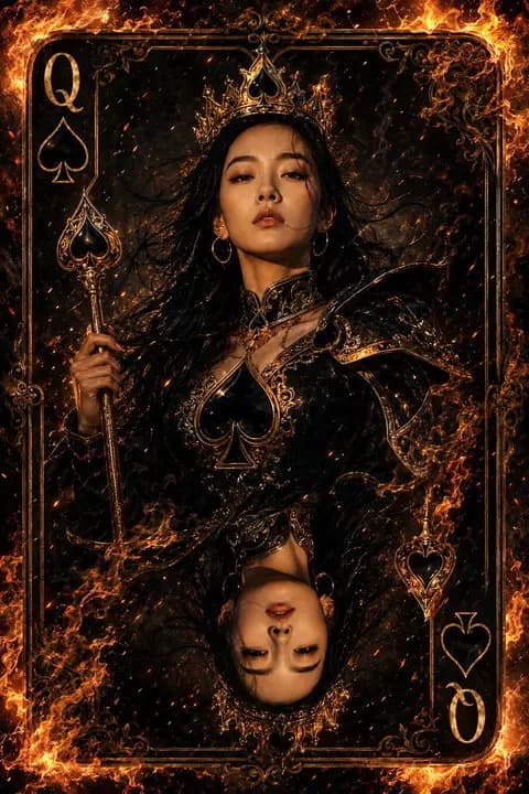 黑桃皇后幻想扑克牌 preview image 1
