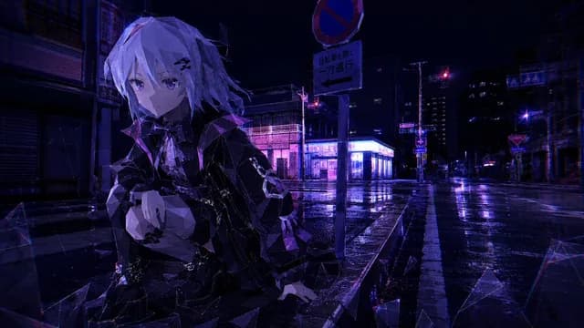 赛博朋克低聚雨街 preview image 1