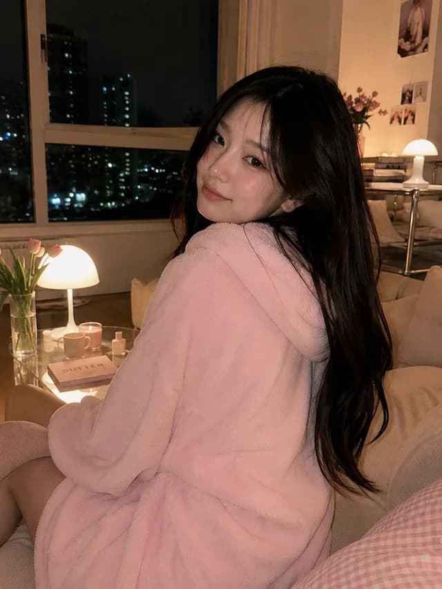 舒适的韩国客厅肖像 preview image 1