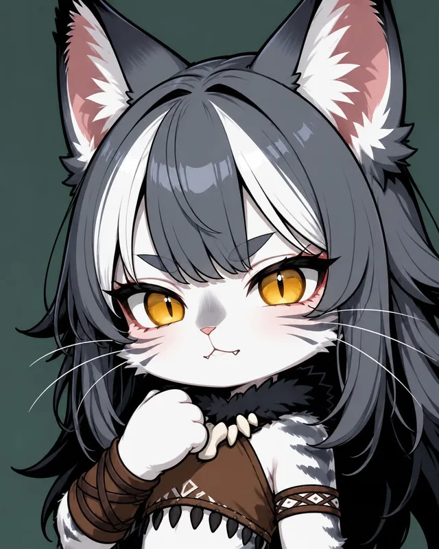 赤壁猫女孩肖像 preview image 1