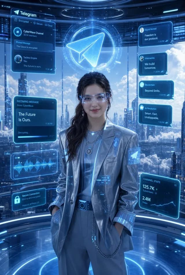 豪华 Telegram 网络中心海报 preview image 1