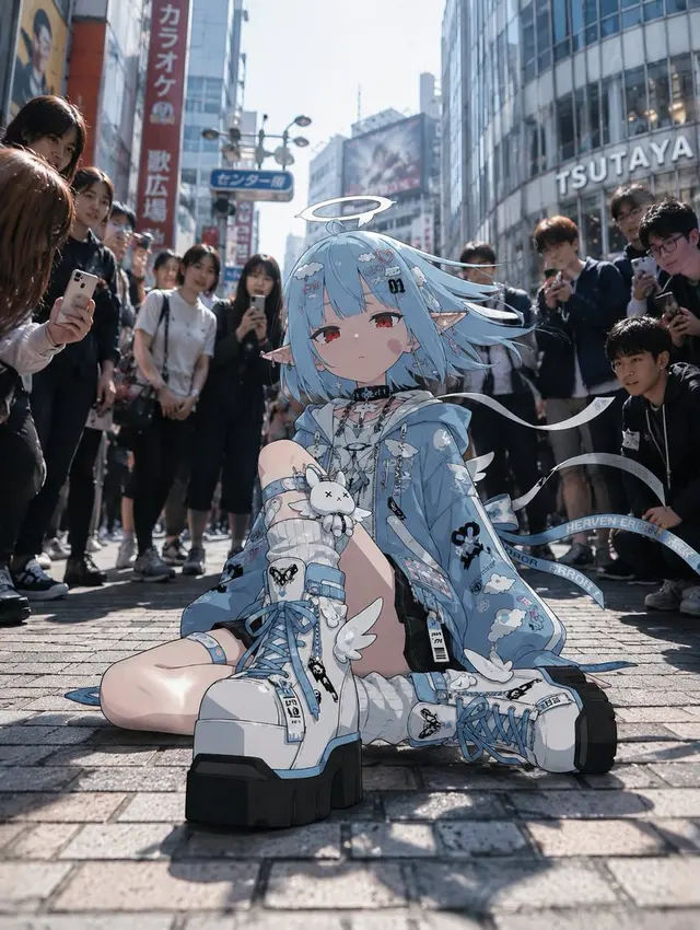 真实东京街头的动漫人物 preview image 1