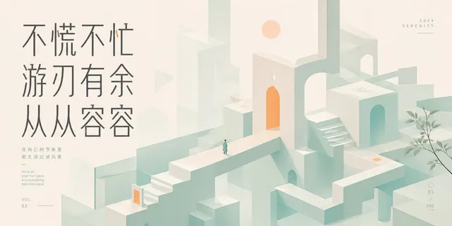 宁静的纪念碑谷海报 preview image 1