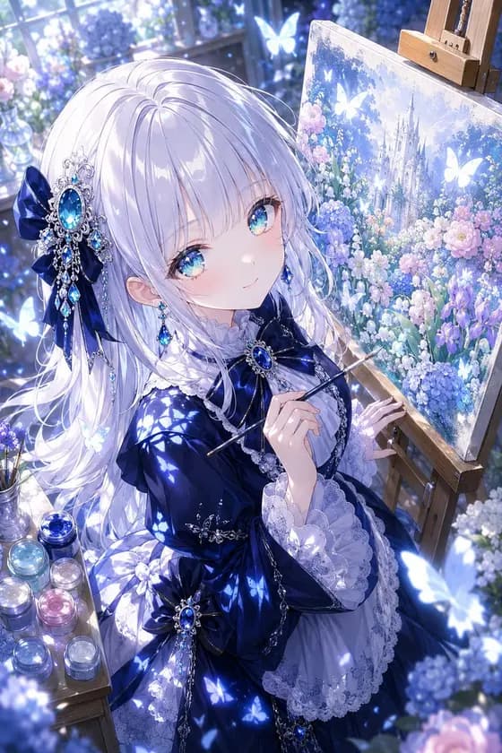 蓝色画室的动漫奇幻画家 preview image 1