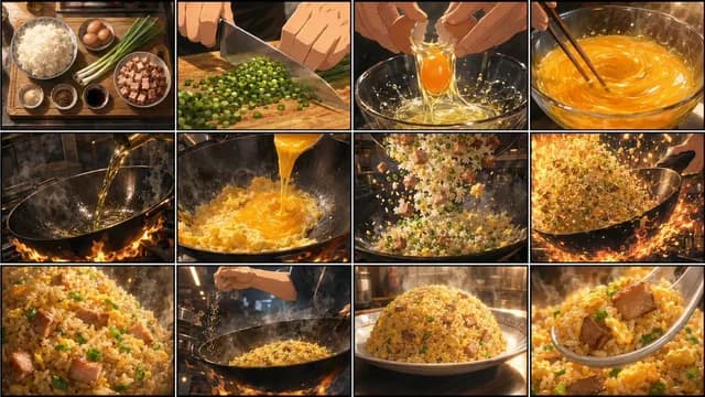 Golden Fried Rice Storyboard Sheet preview image 1
