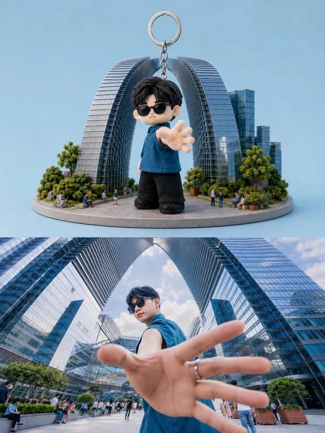 玩具钥匙扣与实物对比 preview image 1