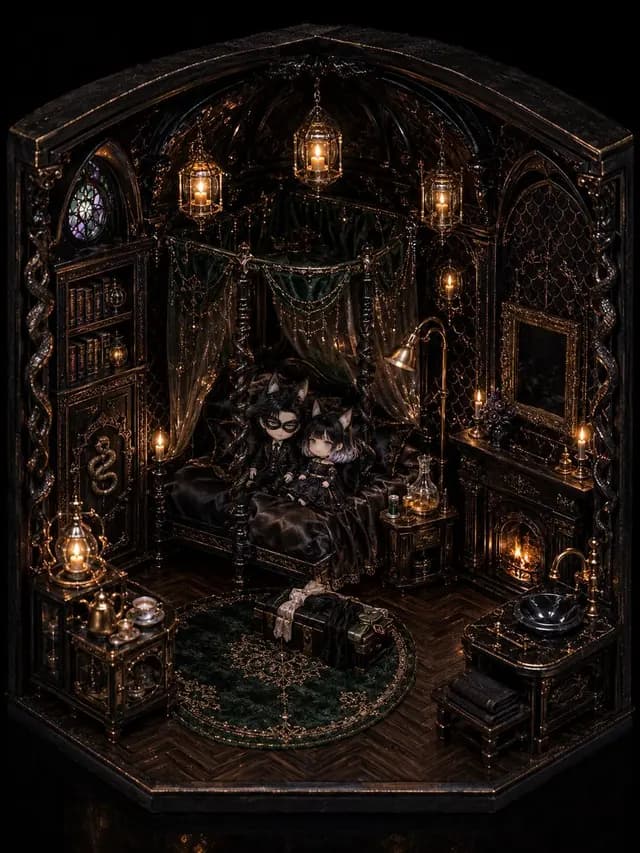 哥特式赤壁娃娃屋室 preview image 1