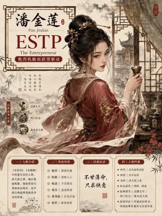 经典人物 MBTI 信息图海报 preview image 1