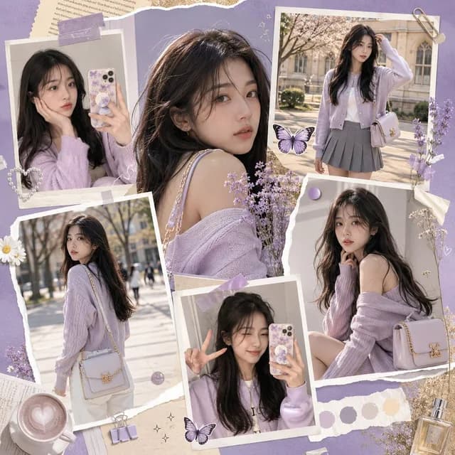 K-Fashion Gen-Z Social Media Collage preview image 1