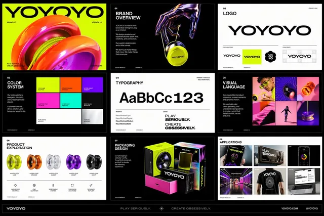 Futuristic Toy Brand Identity Kit preview image 1