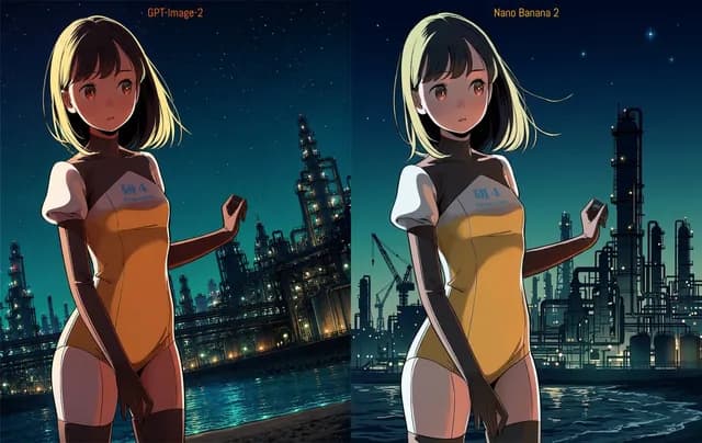 工业夜景背景更换 preview image 1