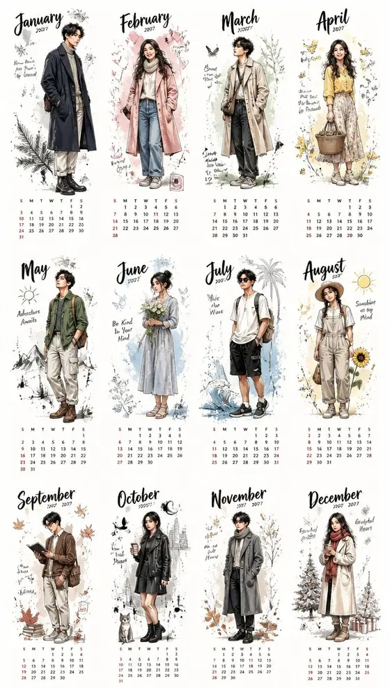 美学2027年台历 preview image 1