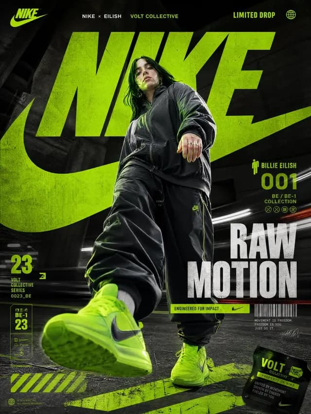 Nike Raw Motion 街头服饰海报 preview image 1