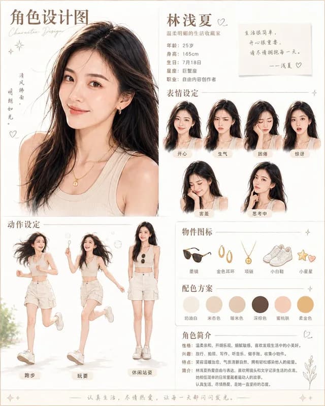 温馨的汉字设计海报 preview image 1