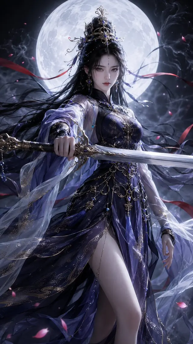东方奇幻女主角3D海报 preview image 1
