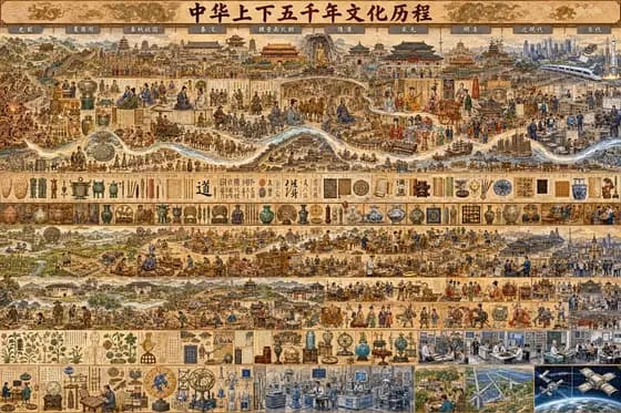 中华文明时间轴海报 preview image 1