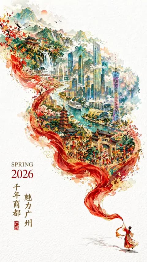 双重曝光城市宣传海报 preview image 1