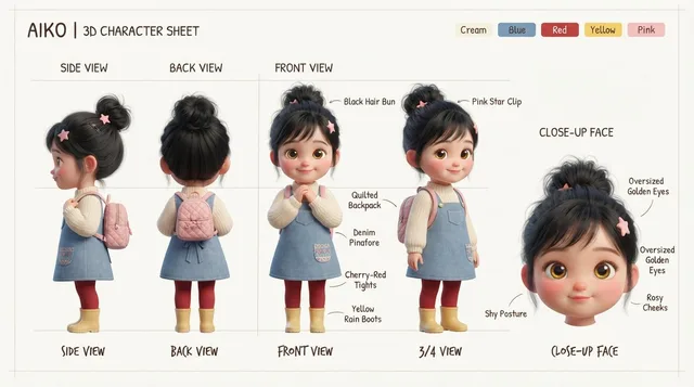 Aiko 3D 角色表 - 1 preview image 1