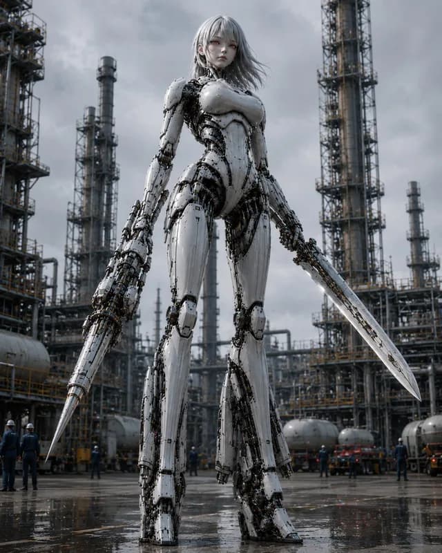 炼油厂的巨型武器化机器人 preview image 1