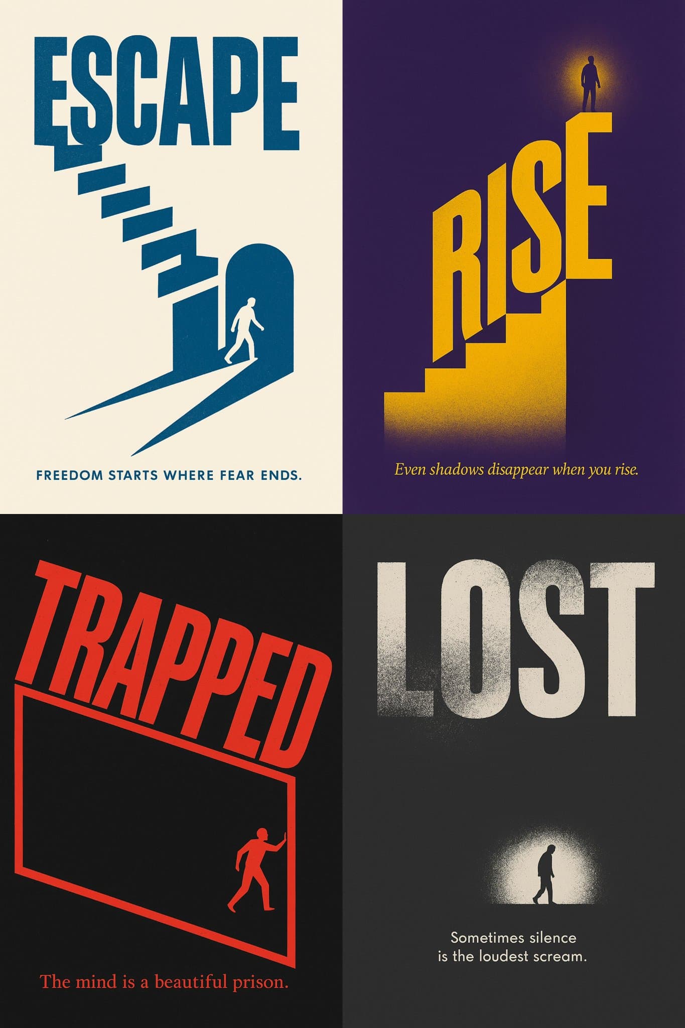 Design de Poster 2D com Palavras