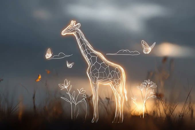 أسلوب رسم الأطفال البسيط